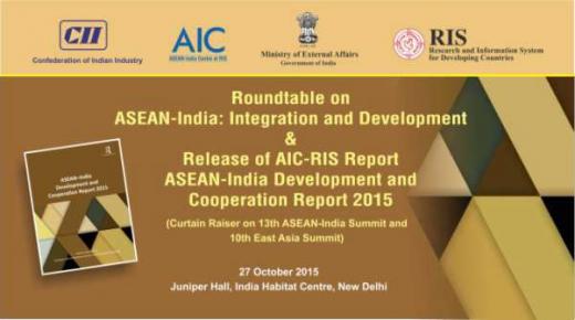 Roundtable on ASEAN-India: Integration and Development & Release of ASEAN-India Development and Cooperation Report 2015