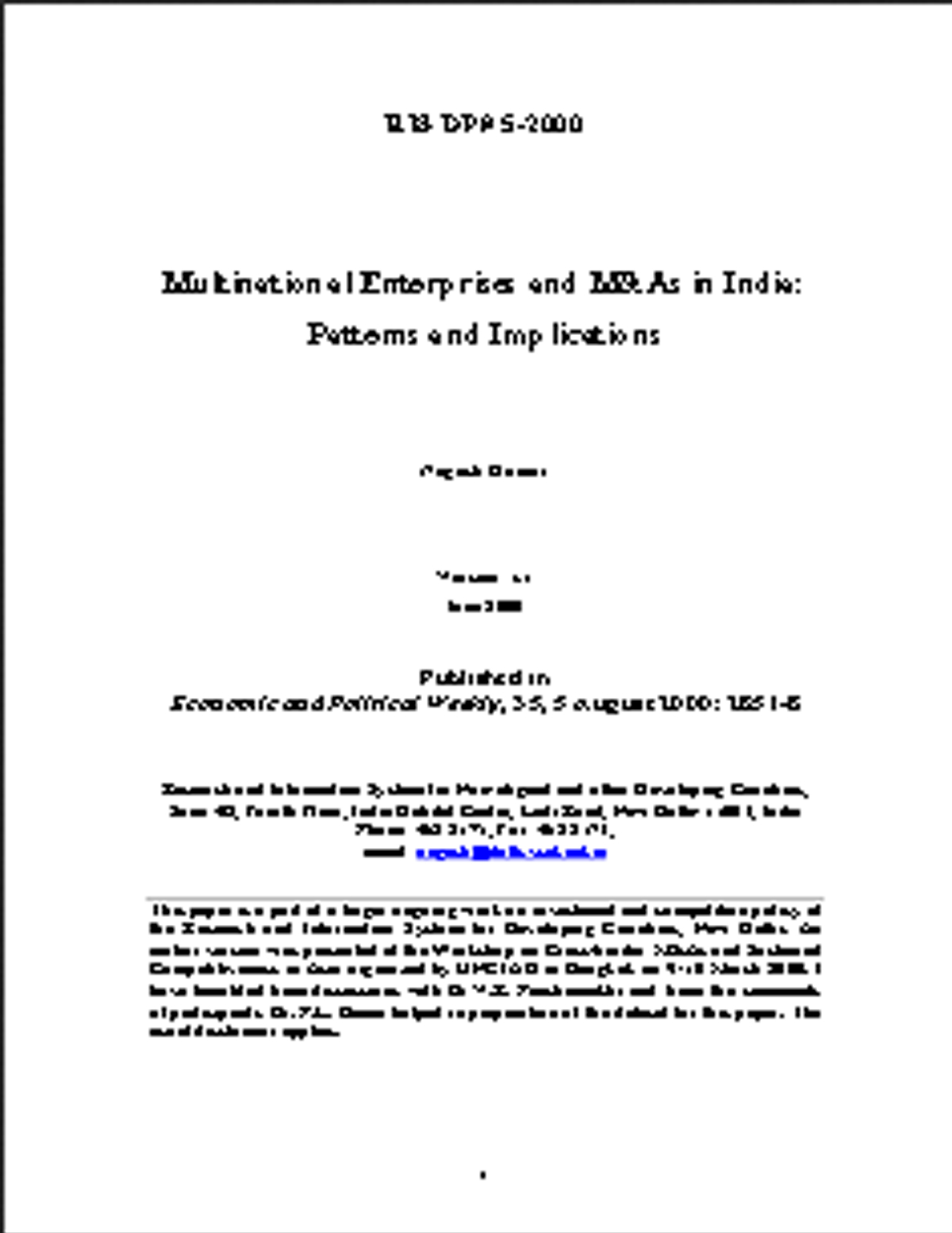 Patterns and Implications