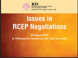 RIS Breakfast Seminar on "Issues in RCEP negotiations" - 29 August 2018