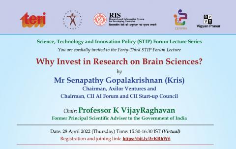 43 STIP Forum Lecture on Why Invest in Research on Brain Sciences?