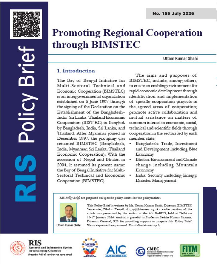 Promoting Regional Cooperation through BIMSTEC